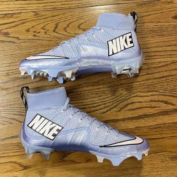 Nike Vapor Edge 360 Untouchable Men's Aluminum Football Cleats NEW Blue Silver - Picture 3 of 6